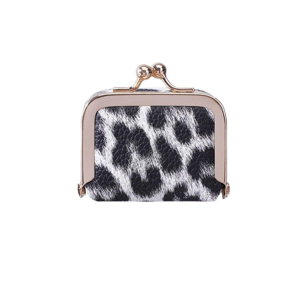 PU Leather Leather Jewelry Bag Square Small Item Bag Portable Kiss Lock Coin Purse  Earrings