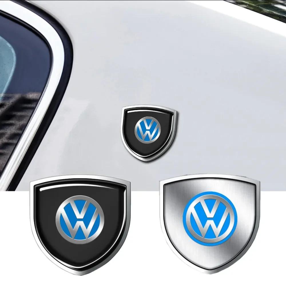 3D Metal Chrome Car Body Decoration Custom Stickers Badge Emblem For Volkswagen Golf 7 5 4 6 Passat B6 Mk4 VW Tiguan Mk7 BGW1