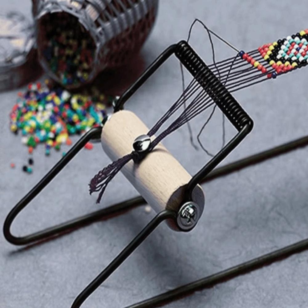 Sturdy Bead Weaving Loom Wood Handle Beading  Loom Machine Weaving Beading Loom  Bracelet Making