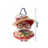 Kawaii KT Cat Plush Keychain Cute Cartoon Plush Doll Pendant Women Bag Accessories Car Key Ring Girls Birthday Gift Party Favors