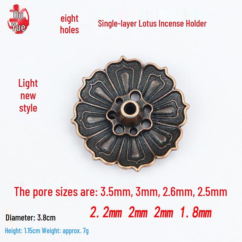 Подставка для благовоний из сплава Ouyue Lotus: Ароматерапевтическая проволочная горелка Zen