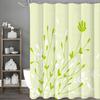 Green Grass Shower Curtain, Bathroom Decorative Shower Curtain, Waterproof Shower Curtain with Hooks