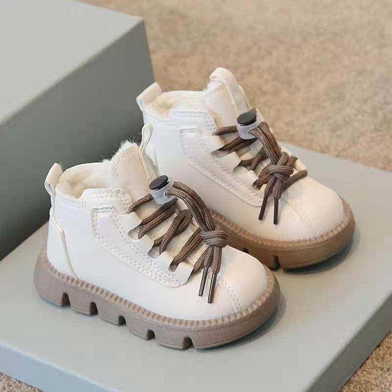 Children's Soft Leather Martin Boots (Ages 1-5) - 2025 New British Style for Boys and Girls, Soft Sole, Spring/Autumn Collection