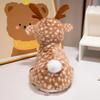 Fluffy Christmas Deer Toy Interactive Stuffed Animal Dolls Toys  Birthday Gifts