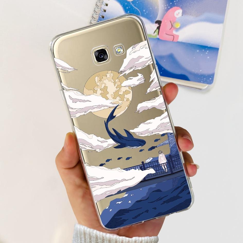 Чехол для Samsung Galaxy A5 2017 A520 A520F Популярный Цветок Прозрачный Силиконовый Мягкий Чехол Для Samsung A 5 2016 A510 A510F Бампер