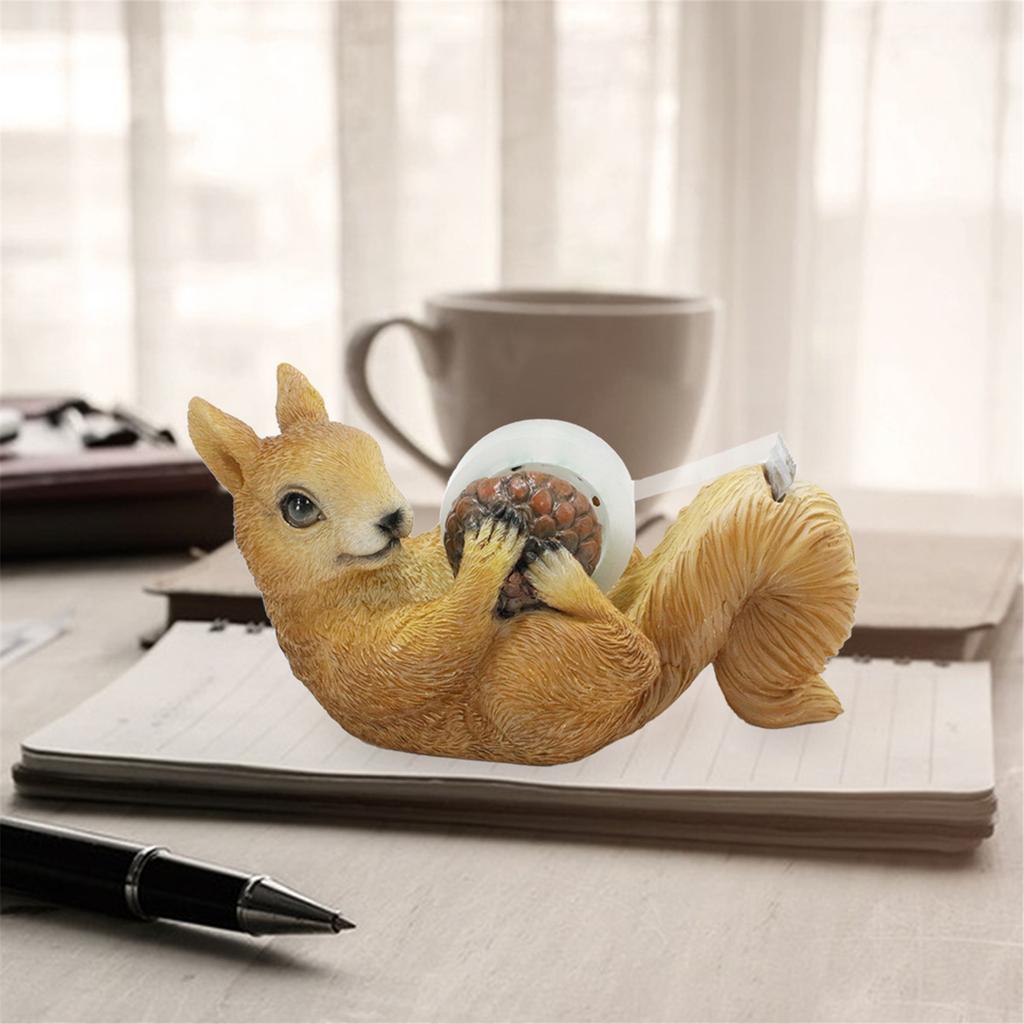 Диспенсер для скотча Squirrel, практичный резак для скотча, инструмент для скрапбукинга, основа для резки скотча, простые в использовании настольные принадлежности