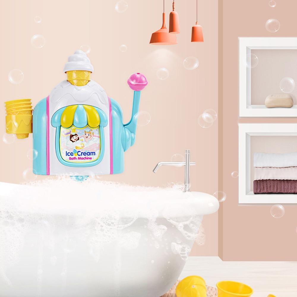 Simulation Ice Cream Foam Machine Powerful Suction Kid Toys Bath Garden Yard