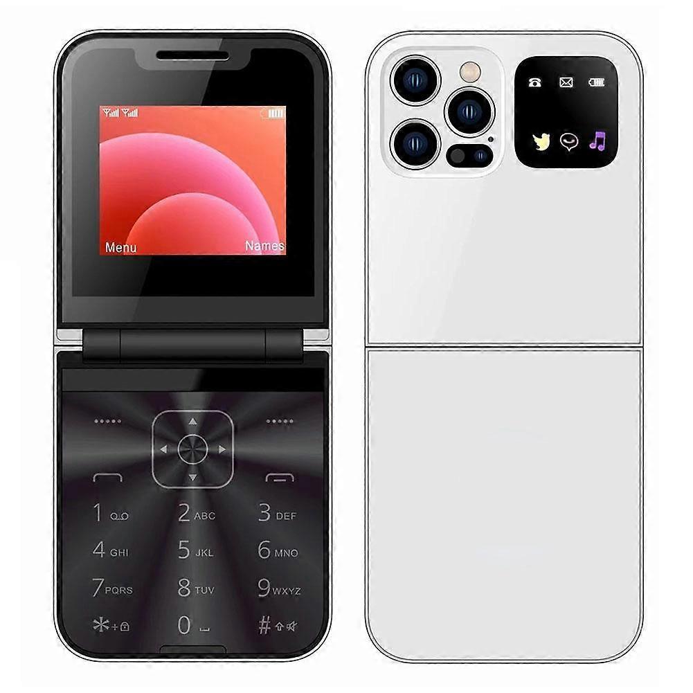 I15 Pro Flip Phone 2.4 Inch Screen Dual SIM Dual Standby Button Folding Phone Cross-Border Hot Selling Foreign Language Spare