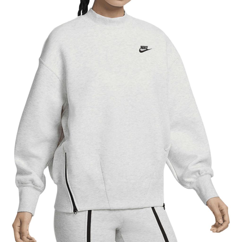 Nike Sweatshirts Women's Gray Half Turtleneck Moderate Regular FV8042-013