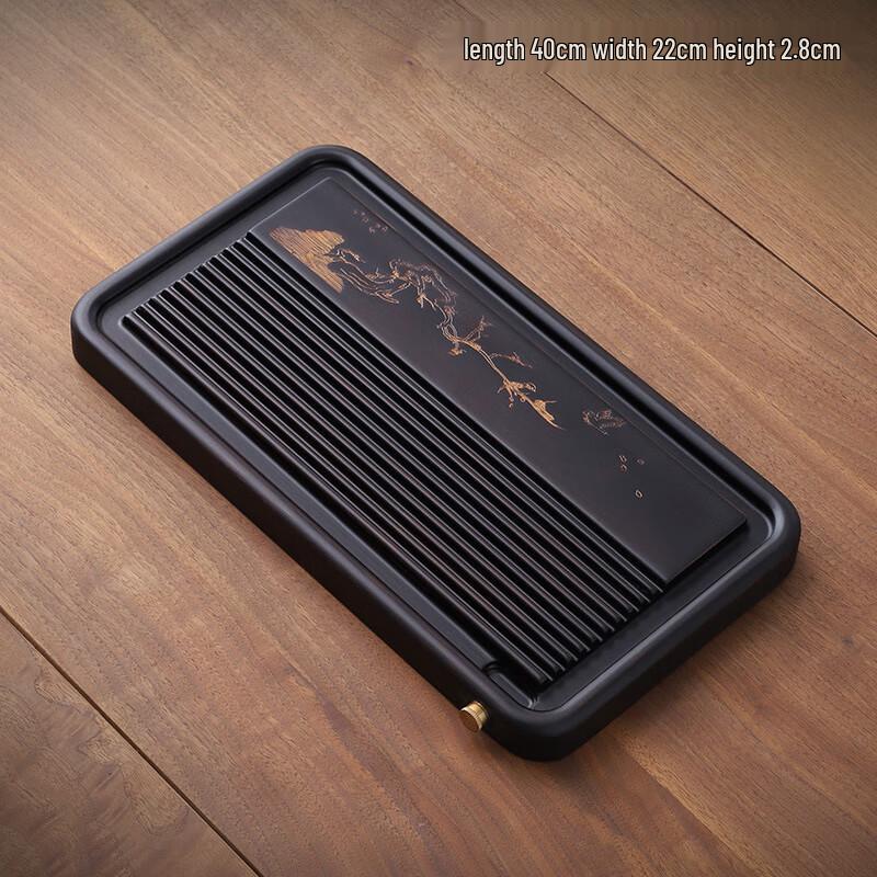 Small Bamboo Draining Tea Tray