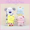 Animal Plush Keychain Cute Dog Stuffed Toy With Soft Short Fur For Gift Decor