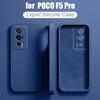 Жидкий силиконовый чехол для XiaoMi POCO F5 F5 PRO F5PRO POCOF5 5G F 5, глобальная версия, защитный чехол для камеры всего тела, квадратный силиконовый чехол