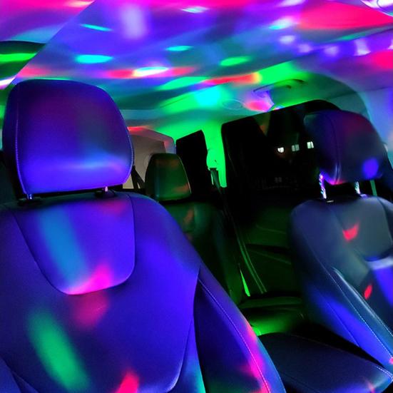 Мини-USB диско-светильник для телефона, ноутбука, голосовое управление и музыкальный ритм, автомобильный атмосферный свет, красочный светодиодный сценический свет для бара