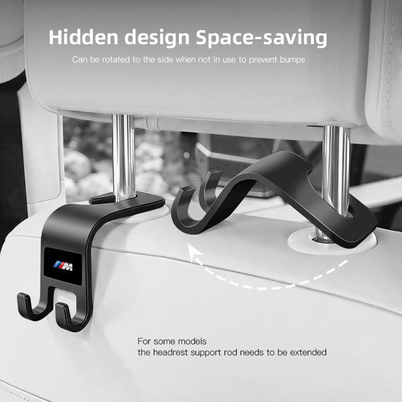 Car Seat Back Headrest Storage Hooks Accessories For BMW E90 G80 M3 G30 M5 F82 F83 F20 F21 G42 F95 F96 G06 G07 M2 M4 M8 G14 G15