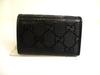 Оригинальный брелок GUCCI GG Imprimee Черная Кожа 6 Картин #b056 Открытая коробка