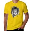 Splattered Lion Black and White T-Shirt tops animal prinfor boys Short sleeve tee Men's clothing