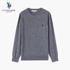 U.S. Polo Assn. Мужской вязаный свитер с круглым вырезом в стиле business casual