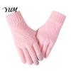 Conductive Fingertip Gloves for Smartphone Knitted Touchscreen Men Women, Winter Warm Thermal Gloves, Thickened Versatile Women Plush Lining