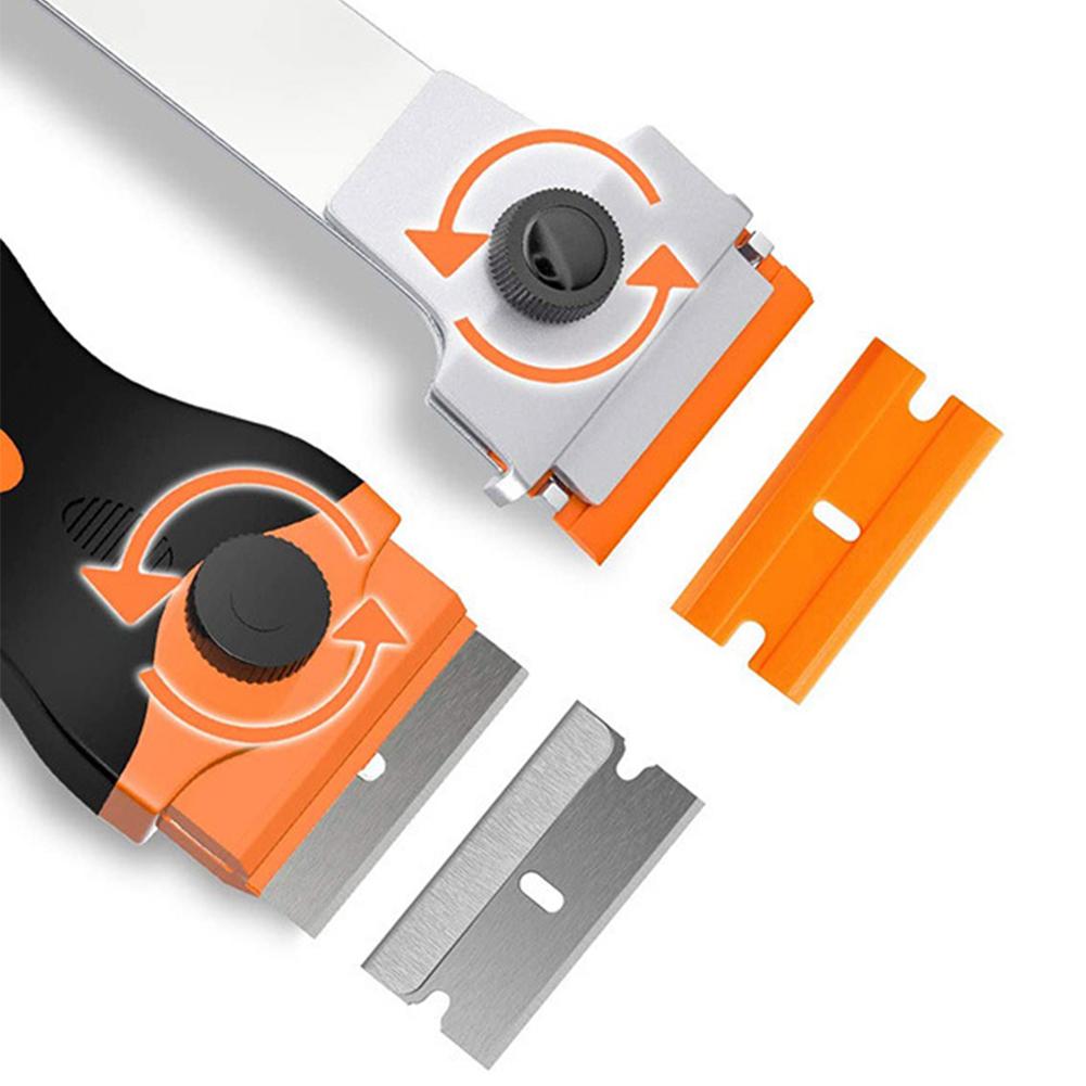 Двусторонний скребок Лезвие для автомобильного стекла Нож Очиститель Керамическое стекло Наклейка Клей Очиститель Удалитель Автомобильная пленка Керамический инструмент