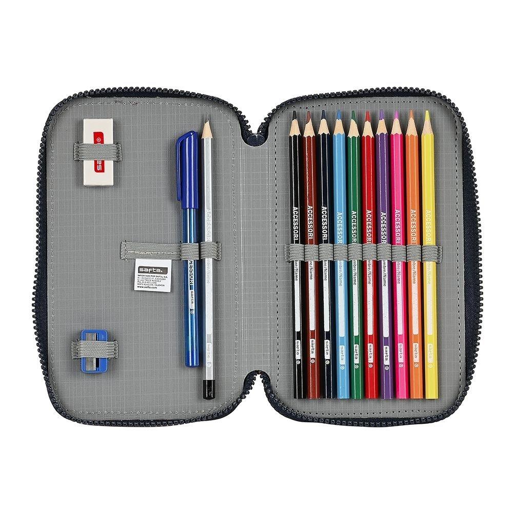 FC Barcelona double filled pencil case 28 PCS 412225854 navy blue