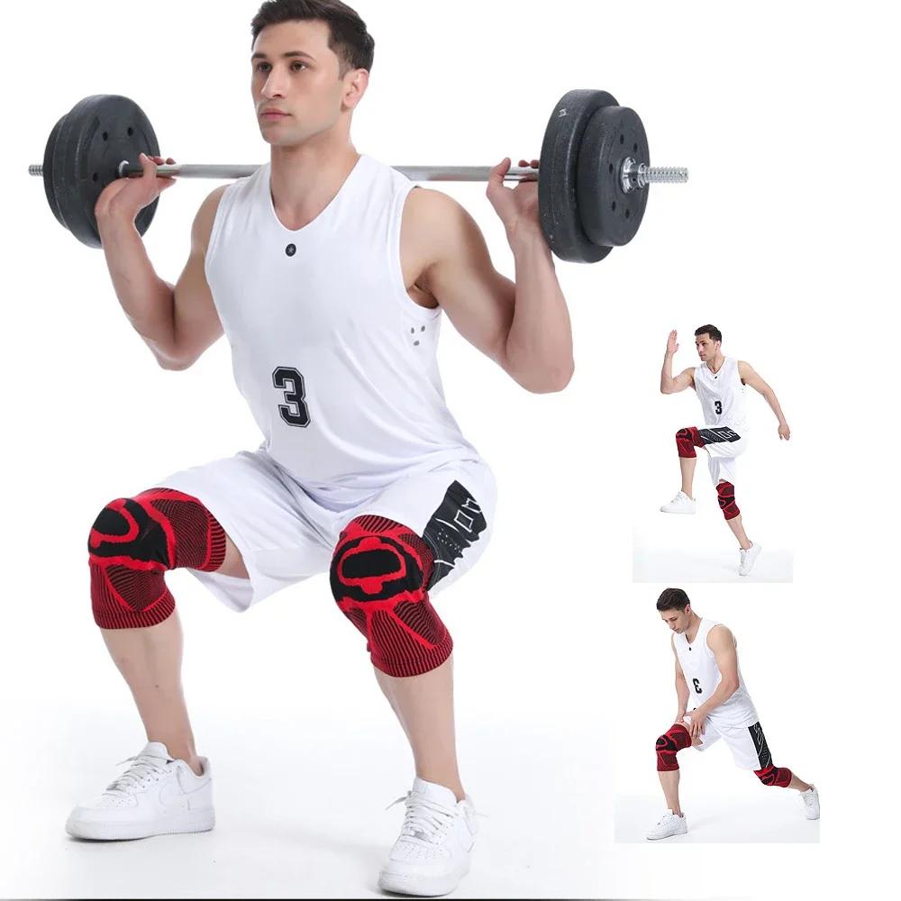 1 шт. наколенник компрессионный протектор колена для бега и спорта для мужчин и женщин