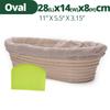 Banneton Bread Proofing Basket, Sourdough Brotform Natural Rattan Basket for Bread Baking - Includes Cloth Liner & Dough Scraper