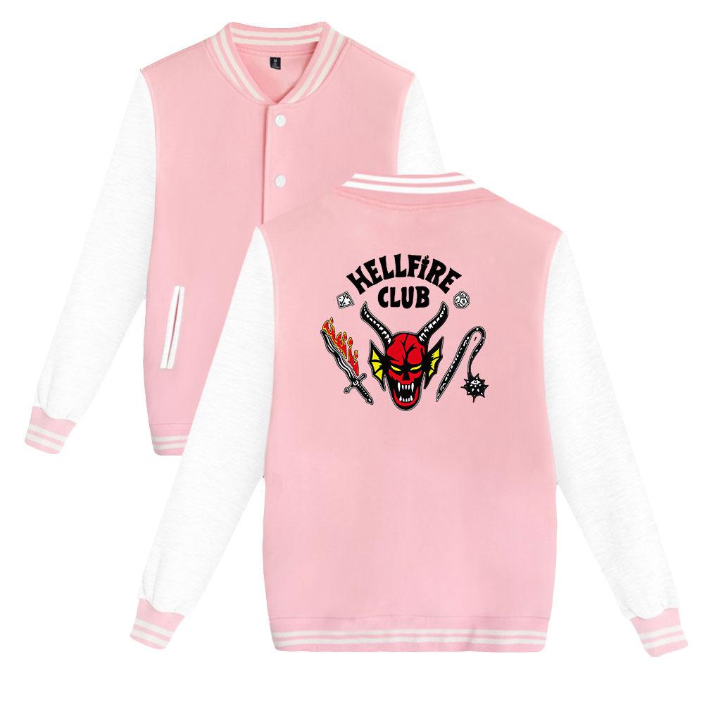 Fashion Unisex Hellfire Club Printed Sweatshirt Women/Men's Outdoor Sport Hoodie Jackets