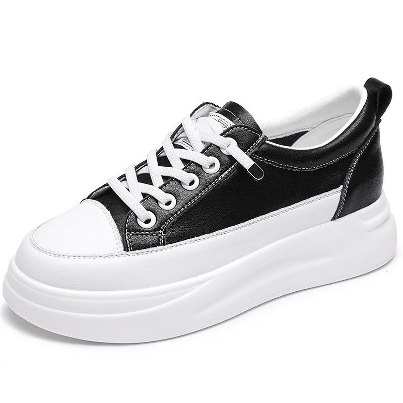 Sneakers Women  Spring Autumn Versatile Matsuke Increase Breathable Leisure Board Shoe Female Woman Shoes Platform Sneakers