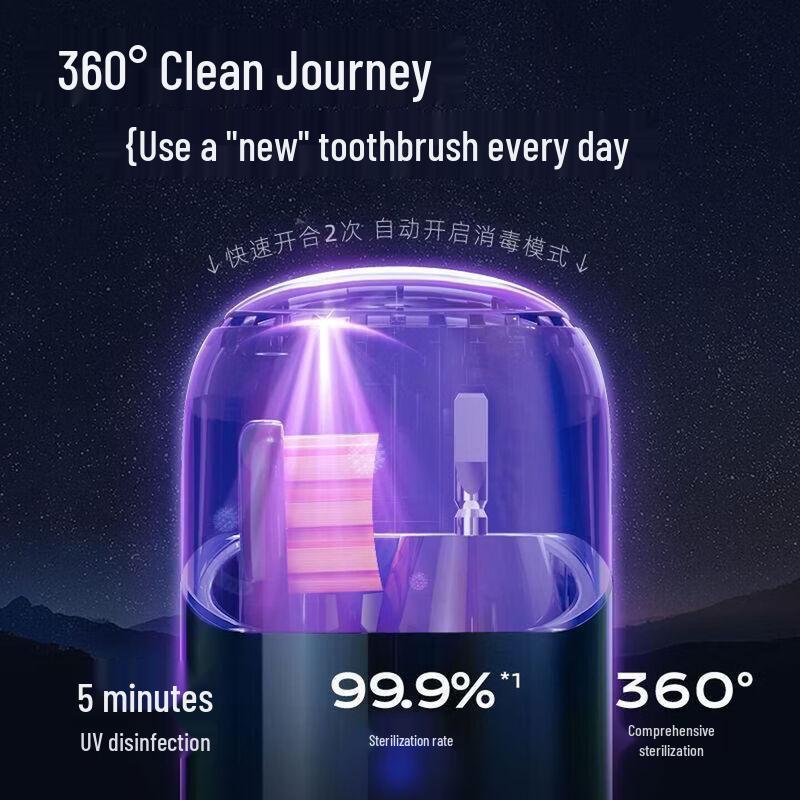 ROAMAN Rechargeable Electric Toothbrush Gift Set CN plug (adapter included)