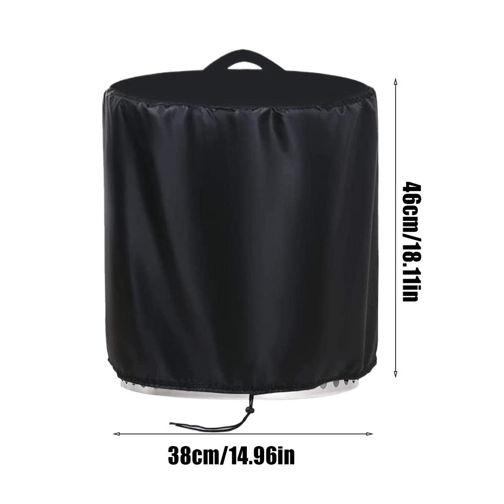 210D Костровая чаша Круглая плита Водонепроницаемый чехол Уличная садовая мебель Настольные камни для костра Пылезащитный чехол