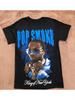 Новая черная футболка с привлекательным принтом King of New York SMOKE --hop streetwear