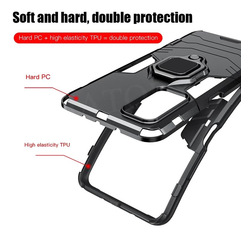For Samsung Galaxy Quantum 2 Case Cover Magnetic Ring KickStand Shockproof Bumper Armor Phone Cover For Samsung A Quantum 2 Case