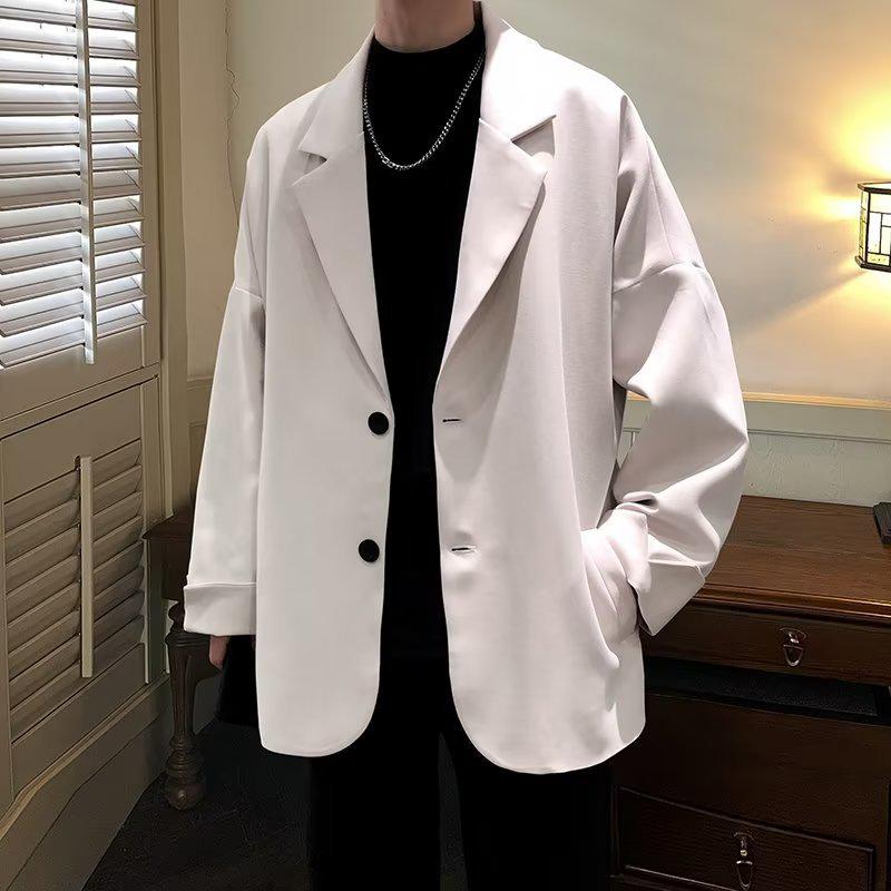 2024 Trendy Korean Men's Loose Suit Jacket: Stylish All-Match Spring/Autumn Top