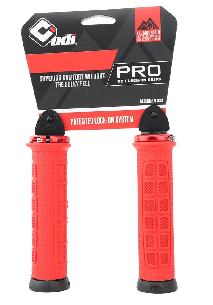 ODI Silicone Lock-on Ultra-light Anti-slip Mountain Bike Handlebar Grip for Downhill & Off-road.