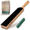 BeaverCraft LS6P1 Leather Strop Kit with Sharpening Knife Stropping Knife Leather Strop for Knife Stropping Kit Abrasives, Block, 35.5 Cm, Sharpener,