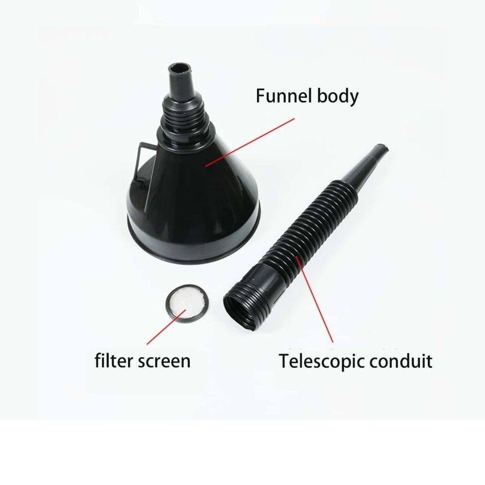 with Filter Car Repair Tool Plastic Auto Refueling Funnel Oiler Filter Funnel Car Gadgets