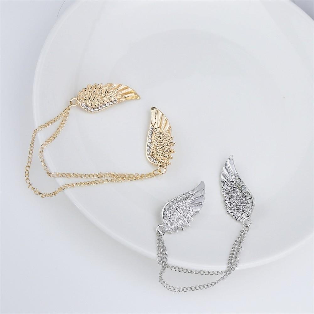 Sparkling Angel Wing Brooch Crystal Corsage Brooch New Brooch Pins for Men Women Jewelry