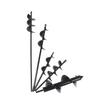 1 Pc Spiral Pole Auger Set Garden Planting Flowers Plant Supplies Loose Soil Digging Hole Metal Drill Bit Garden Power Tools
