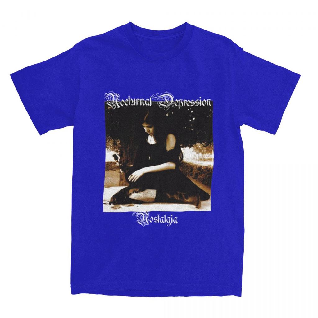 Мужская Женская Ночная Депрессия Блэк-метал Группа Футболка Одежда 100% Хлопок Футболка Одежда Потрясающая Футболка Лето