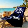 Inter Milan Personalized Name Beach Towel Soft Durable Quick-Dry Ideal for Travel Outdoor Swim Pool Yoga Surf Camping Hiking Gym Gift Holiday