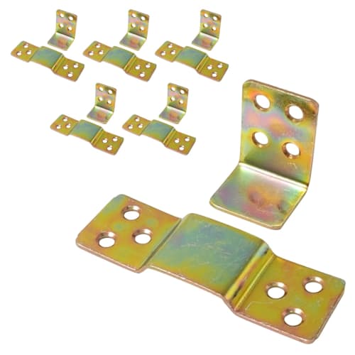 (TUISKU) Bed Rail Brackets, L-Shaped, Bed Frame Brackets, Hinge Fixtures, Set of 6