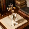 Абстрактная фигура человека Горшок Скульптура 3D-печать Современный Держатель-ваза для пробирок для свежих сушеных цветов Минималистичная настольная статуэтка для дома полки стола гостиной
