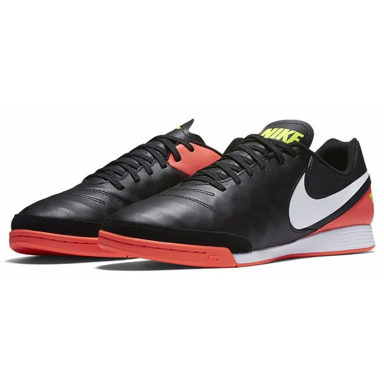 Nike Tiempo X Genio 2 Кожаный Ic 'Черный Гипер Оранжевый' 819215-018