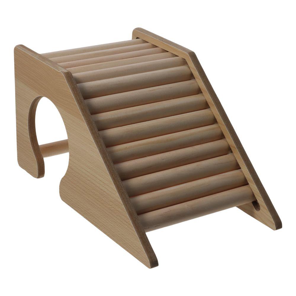 Wooden Hamster Fence Staircase Toy Wooden Color Wooden Hermit Crab Climibing Toys  Family