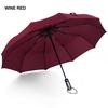 Fashion High Quality 10 Ribs 3 Folds Automatic Folding Umbrella Compact Travel Parasol Windproof Uv Resistance
