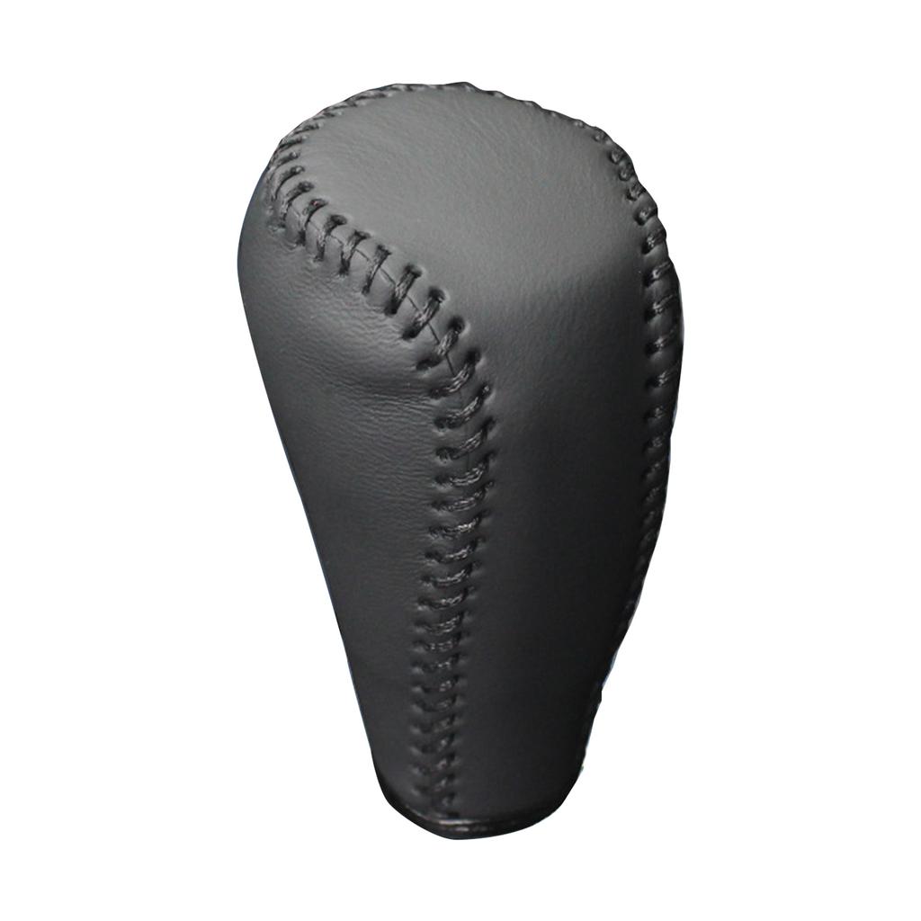 Car Gear Collars AT Leather Interior Gear Shift Knob Head Cover Wear-resistant Accessories Compatible for RAV4 2014-2019