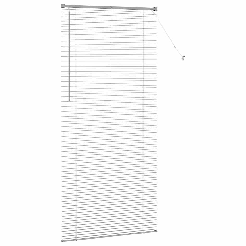 Aluminum Venetian Blinds Silver 220 x 105 cm