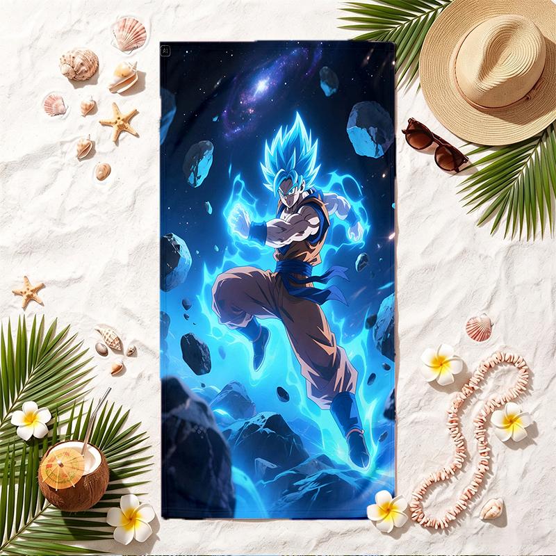 Мягкое пляжное полотенце Dragon Ball Стильное полотенце для пляжа и бассейна для летнего отдыха на море Путешествия