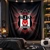 Wall Hanging Tapestry Beşiktaş FC Print Cloth for Living Room Bedroom Home Decor