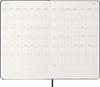 Moleskine 2026 January Daily Large Size W x 21cm Sapphire DHB2012DC3Y26 Planner, Start, 12-Month Diary, (13cm H), Hardcover, Blue,